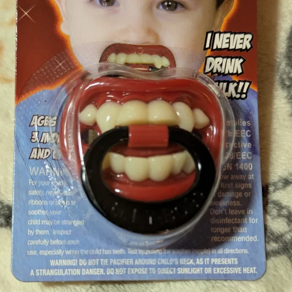 Gama Go Rise & Shine Sippy Cup, Vampire Pacifier And Raspberry Pacifier Bundle - Picture 3 of 12